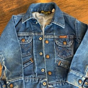 Kids wrangler jean jacket